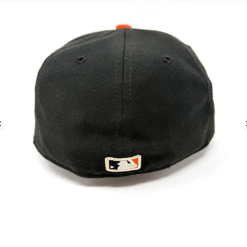 Vintage New Era San Francisco Giants 59FIFTY‎ Fitted Hat Black 7 1/8